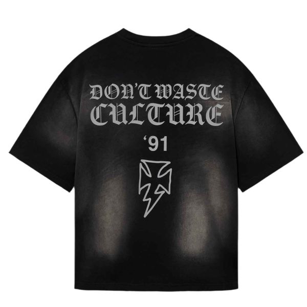 Don’t Waste Culture Thunder T-shirt Zwart